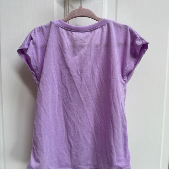 Okie Dokie 3T Purple Girls Short Sleeve Tee Shirt Top I Run on Donuts & Unicorns - Picture 6 of 6